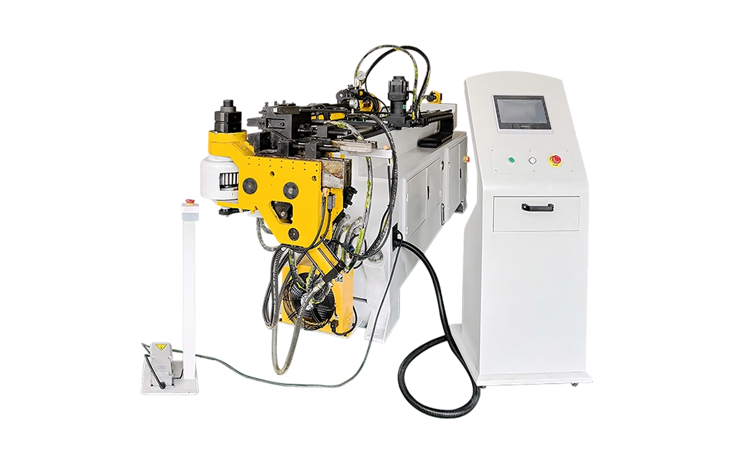 CNC S-serie volautomatische buisbuigmachine met optionele simulatiefunctie CNC S-serie volautomatische buisbuigmachine met optionele simulatiefunctie