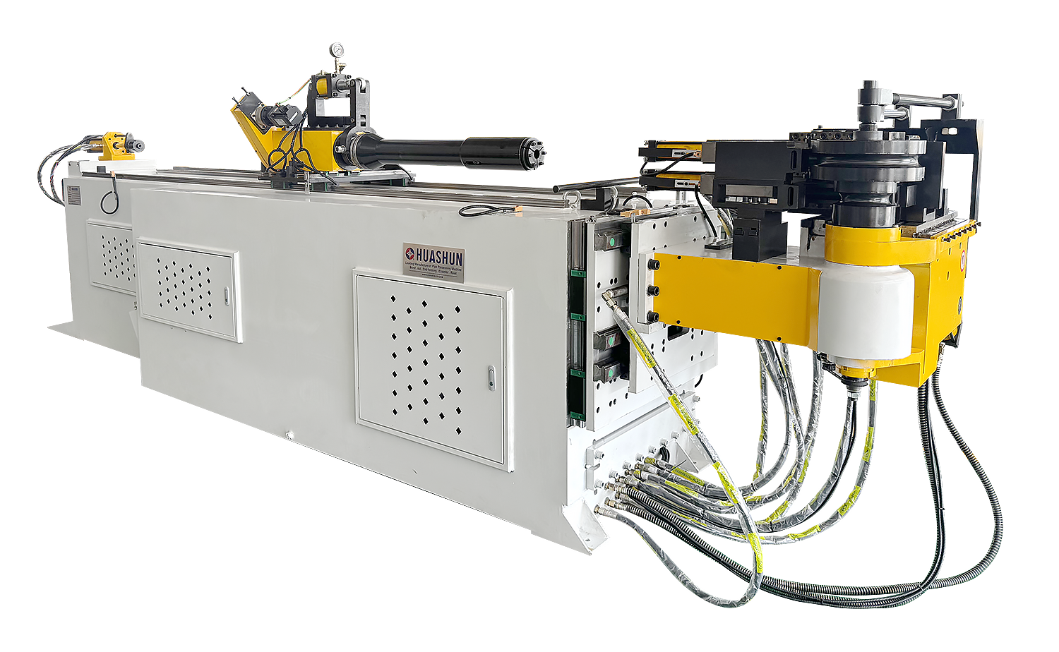 CNC S-serie volautomatische buisbuigmachine met optionele simulatiefunctie CNC S-serie volautomatische buisbuigmachine met optionele simulatiefunctie