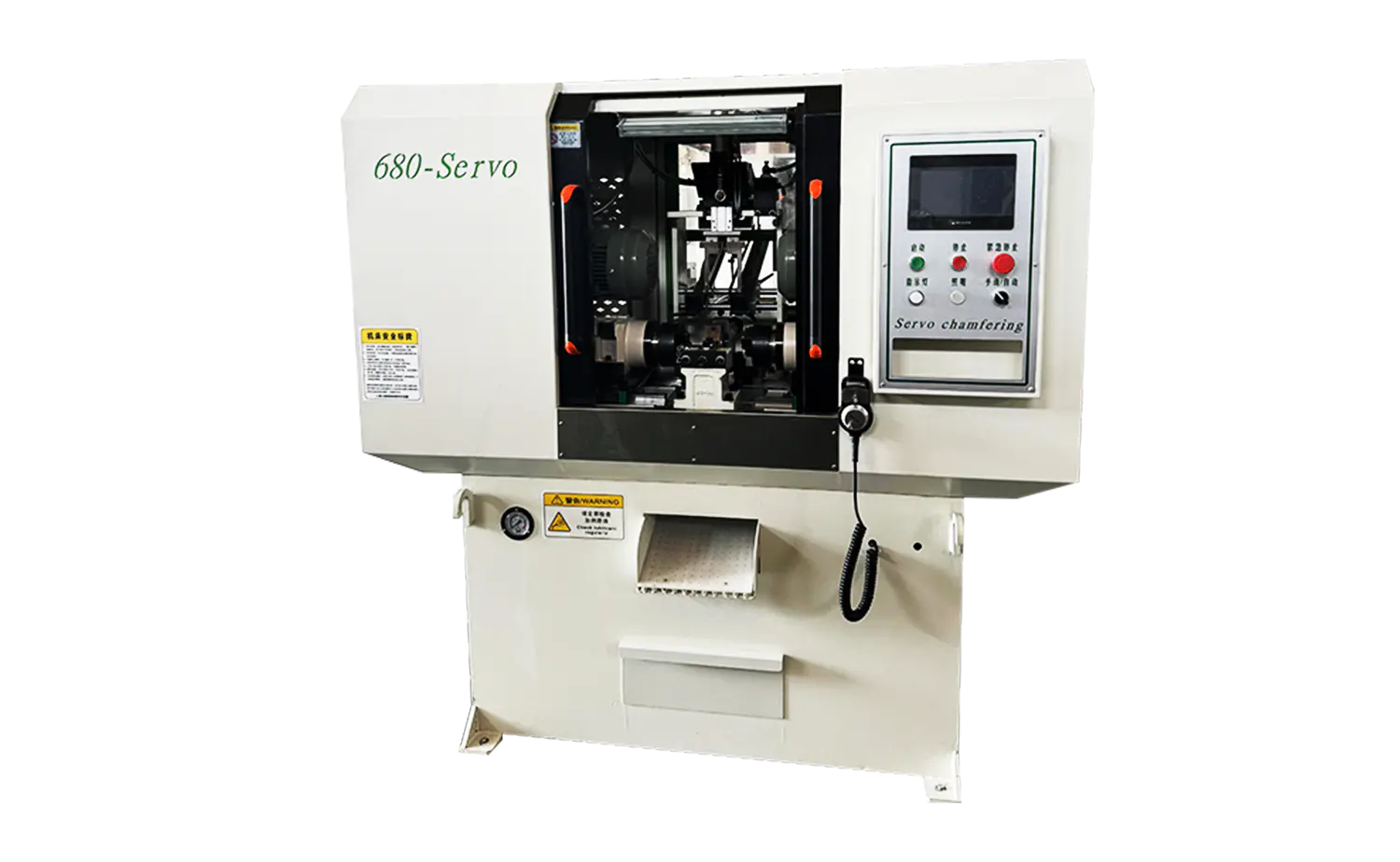DEF680CNC-serie snelle servo-afschuinmachine met dubbele kopbuis