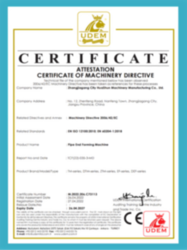 Certificaat van machinerichtlijn